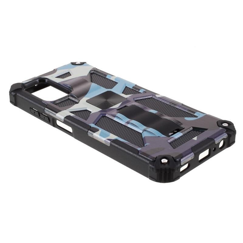 Camouflage tartós hibrid borító Samsung Galaxy A03s (166.6 x 75.9 x 9.1mm) - égszínkék