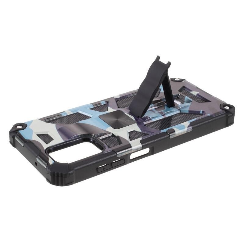 Camouflage tartós hibrid borító Samsung Galaxy A03s (166.6 x 75.9 x 9.1mm) - égszínkék