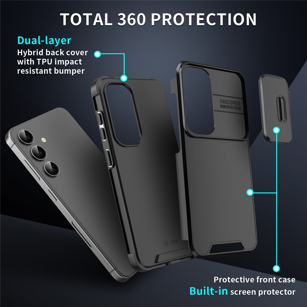 Camshield tartós védőburkolat Samsung Galaxy S26/S26 Pro készülékhez - fekete
