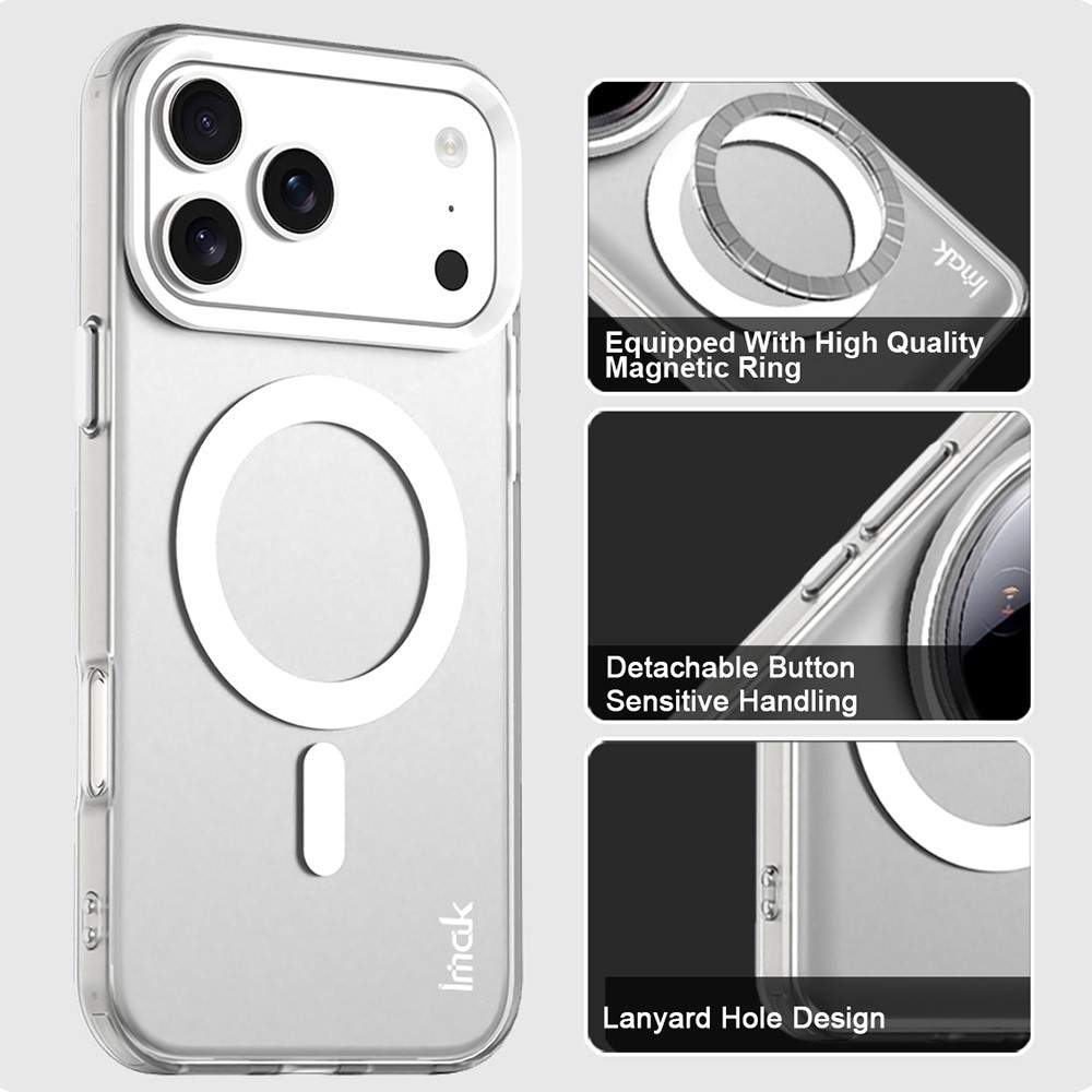 Candy MagSafe gél tok iPhone 18 Pro / 17 Pro-hoz – fehér