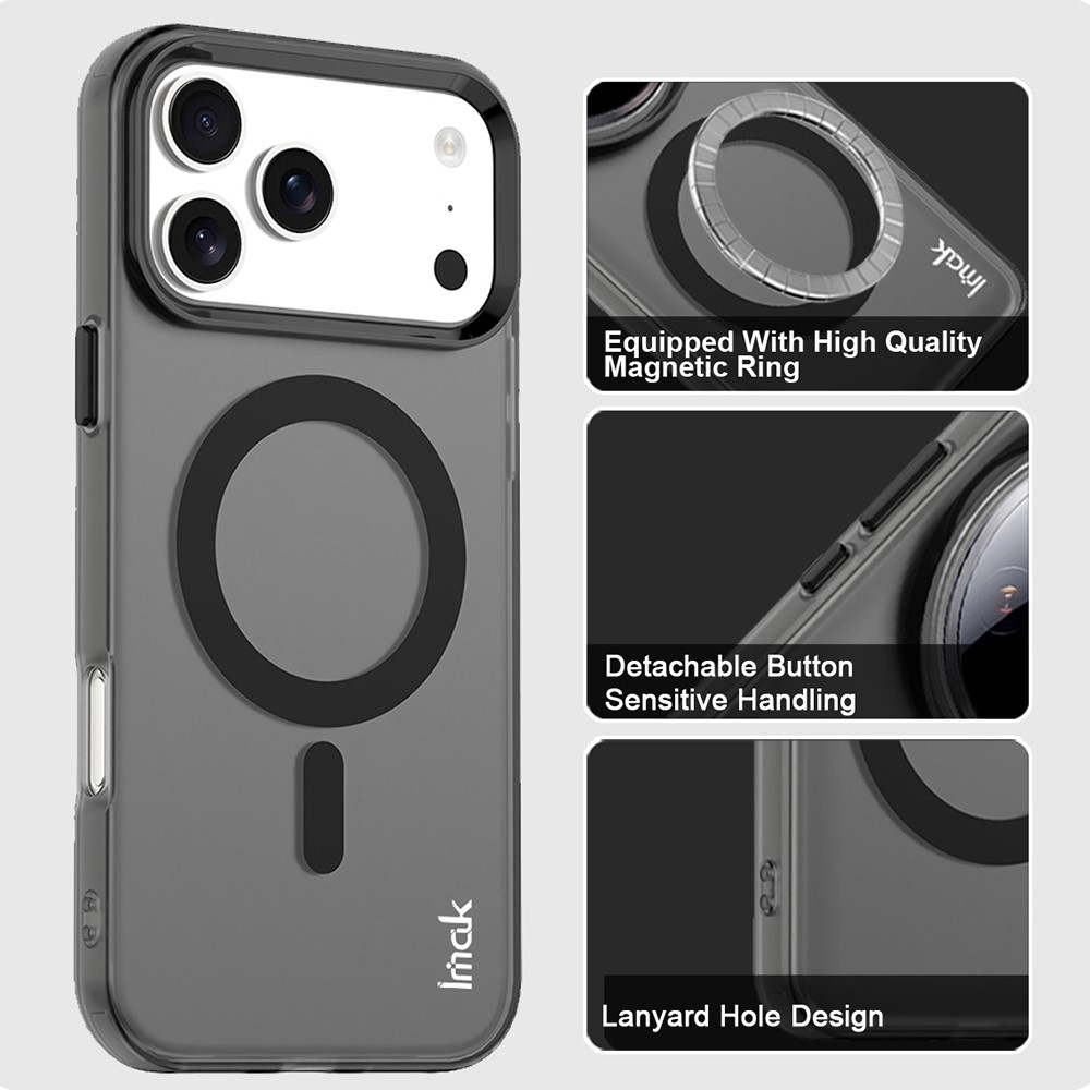 Candy MagSafe gél tok iPhone 18 Pro / 17 Pro-hoz – fekete