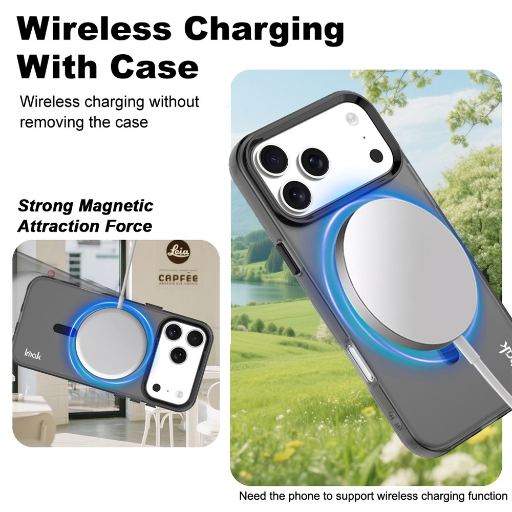 Candy MagSafe gél tok iPhone 18 Pro / 17 Pro-hoz – fekete