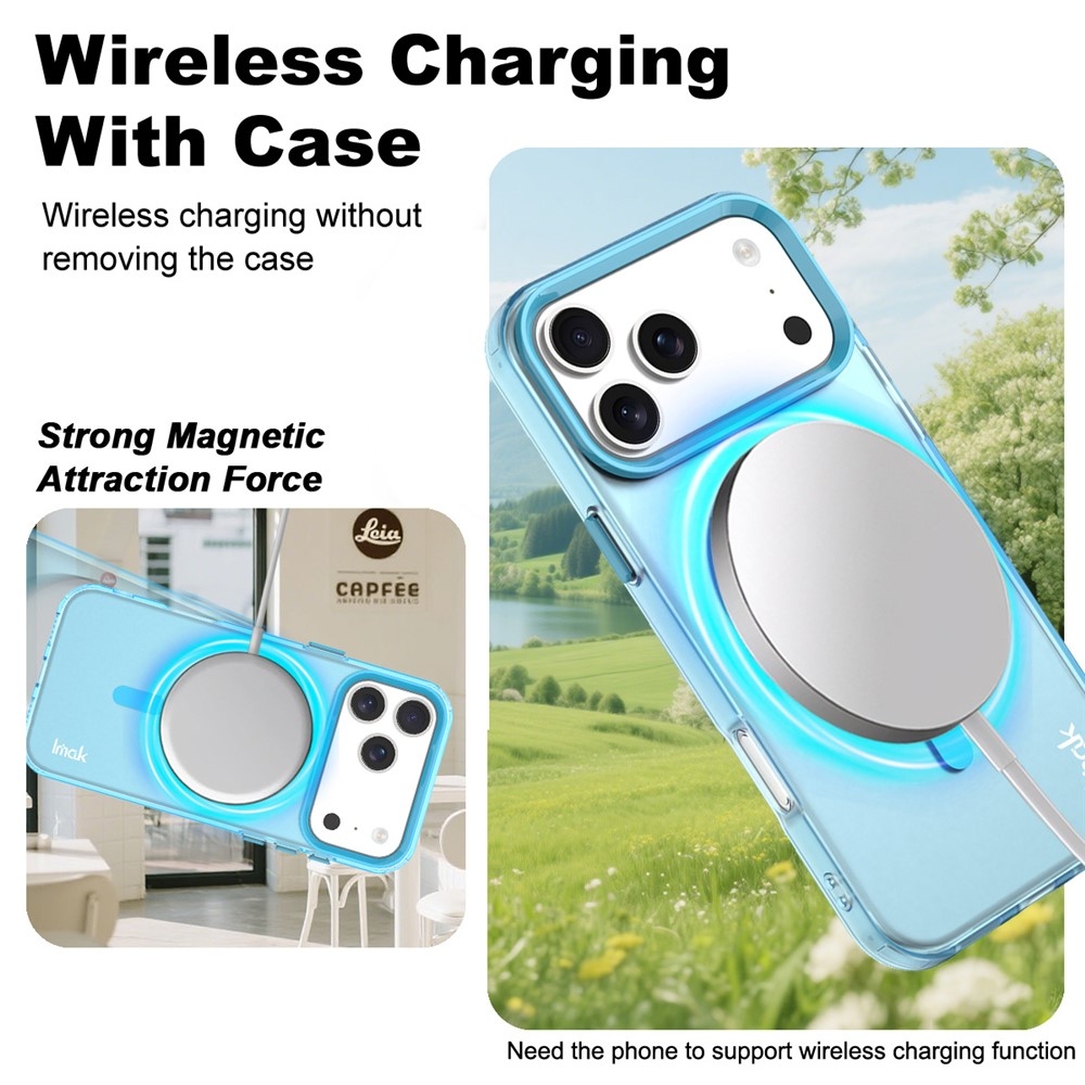 Candy MagSafe gél tok iPhone 18 Pro / 17 Pro-hoz – kék