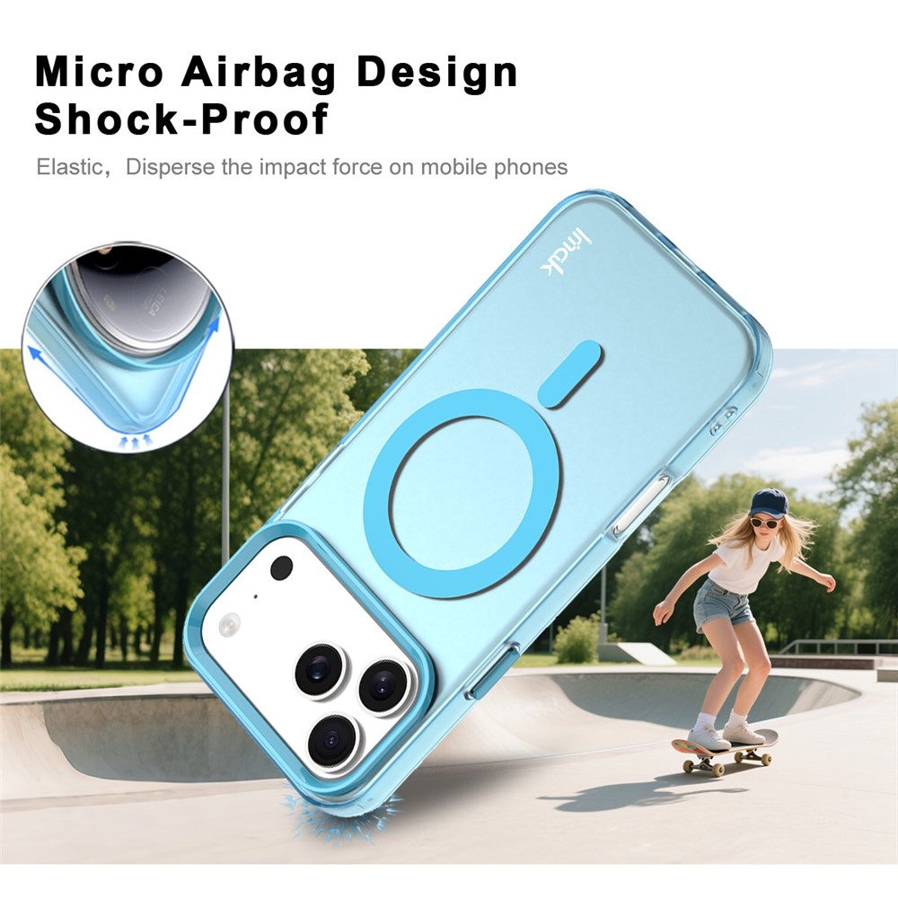 Candy MagSafe gél tok iPhone 18 Pro / 17 Pro-hoz – kék