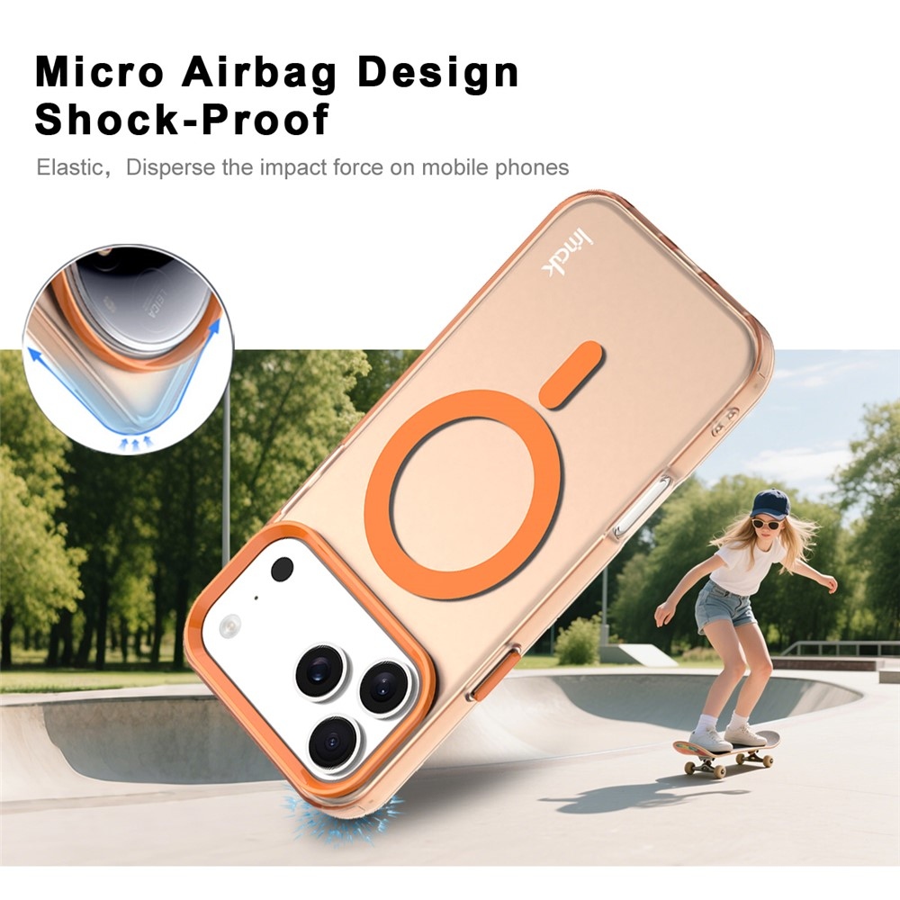 Candy MagSafe gél tok iPhone 18 Pro / 17 Pro-hoz – narancssárga