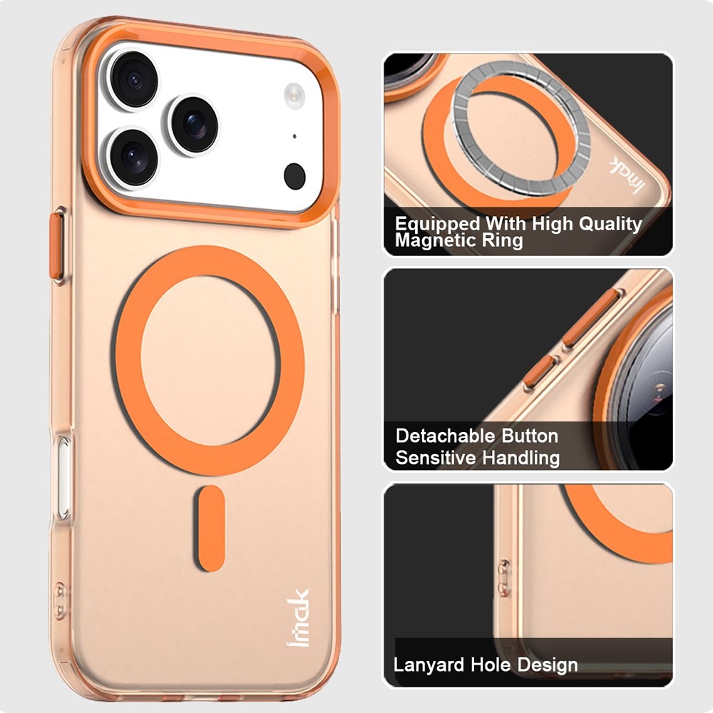Candy MagSafe gél tok iPhone 18 Pro / 17 Pro-hoz – narancssárga