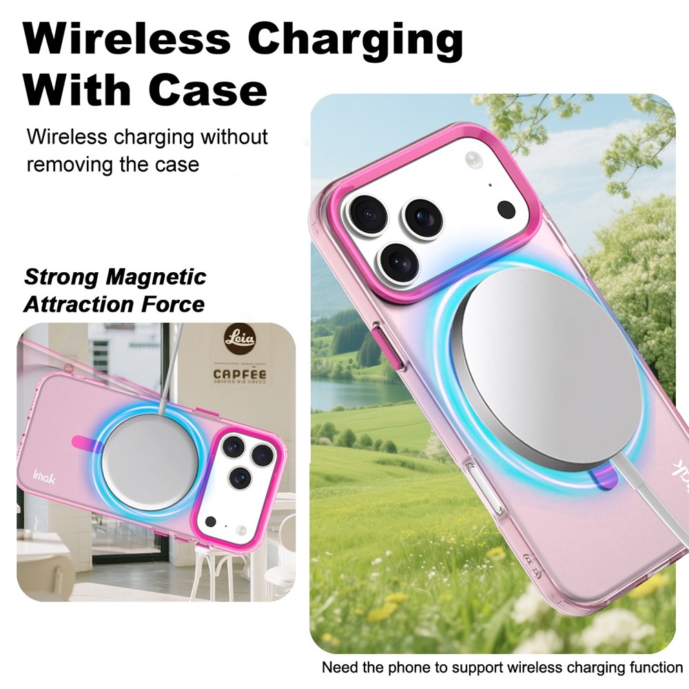 Candy MagSafe gél tok iPhone 18 Pro / 17 Pro-hoz – rózsaszín