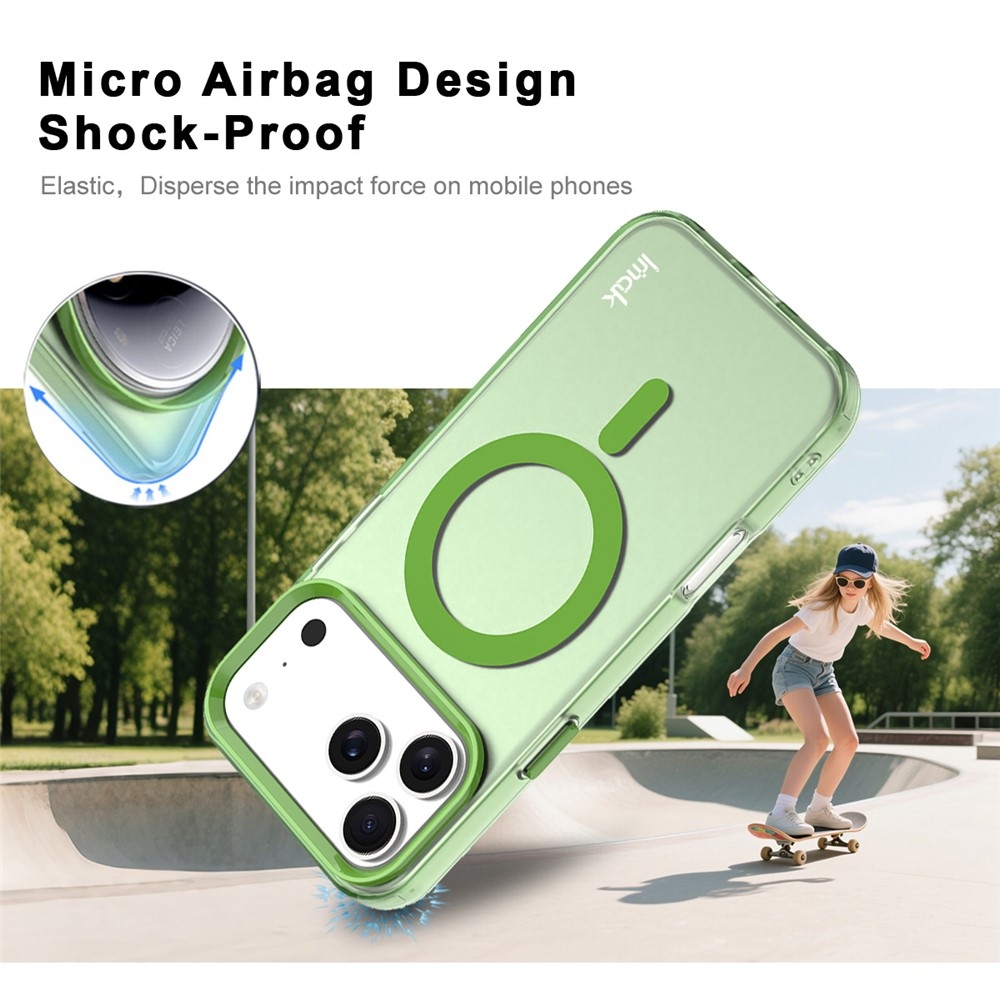 Candy MagSafe gél tok iPhone 18 Pro / 17 Pro-hoz – zöld