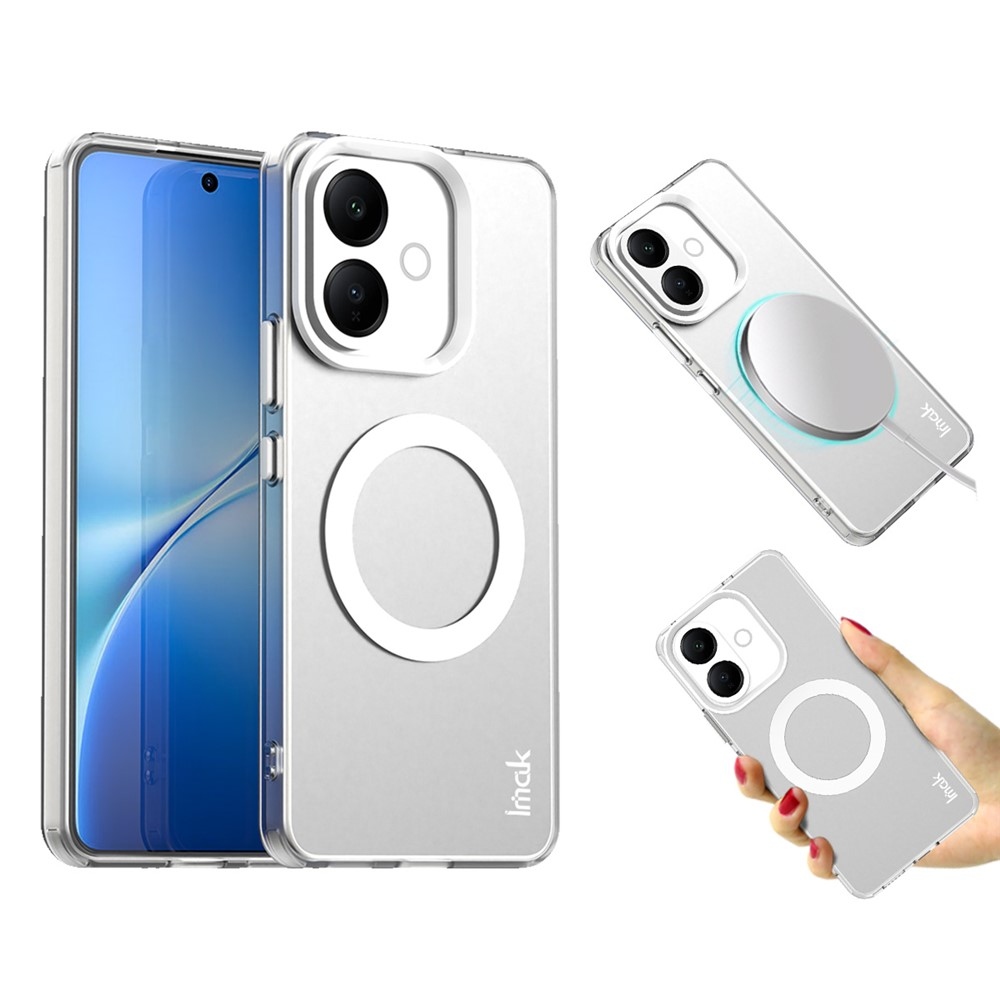 Candy MagSafe gél tok a Vivo V70 Lite 5G mobiltelefonhoz – fehér