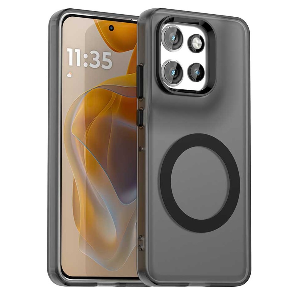 Candy MagSafe zselés tok Motorola Edge 60 Neo 5G/50 Neo 5G készülékhez - fekete