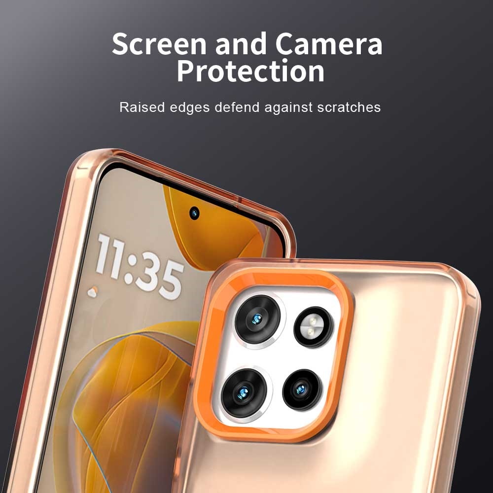 Candy MagSafe zselés tok Motorola Edge 60 Neo 5G/50 Neo 5G készülékhez - narancssárga színben