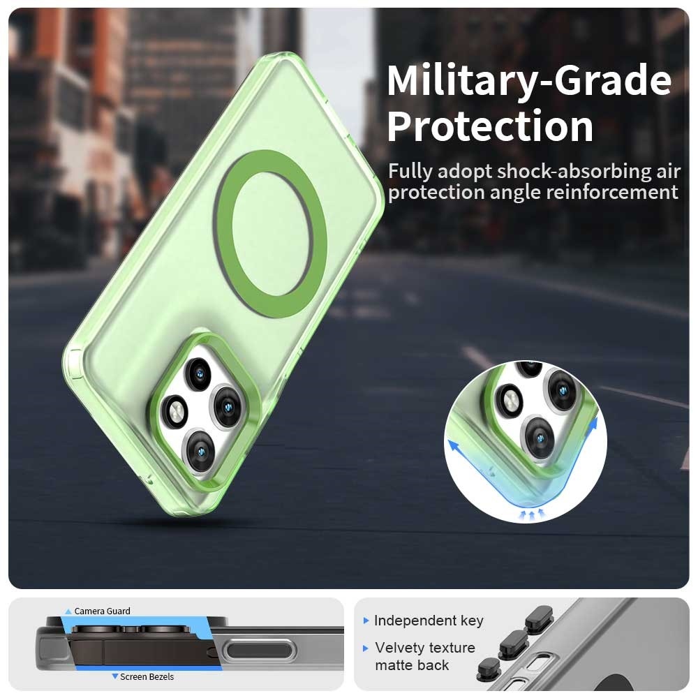 Candy MagSafe zselés tok Motorola Edge 60 Neo 5G/50 Neo 5G készülékhez - zöld színű