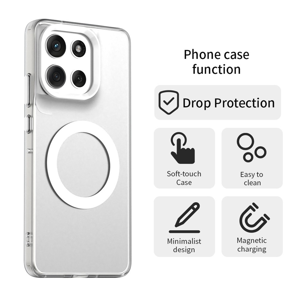 Candy MagSafe gél tok a Motorola Moto G86 5G-hez – fehér