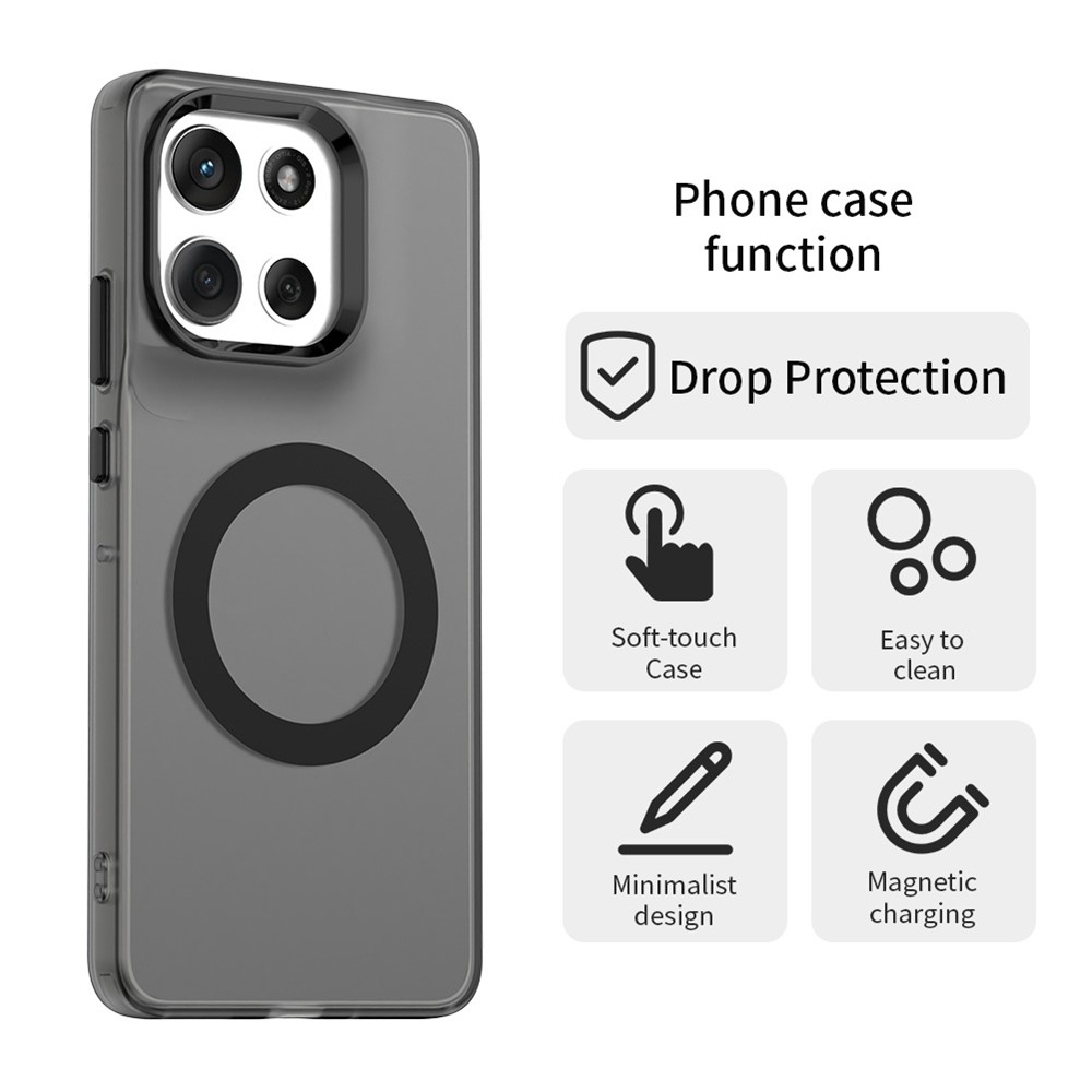 Candy MagSafe gél tok a Motorola Moto G86 5G-hez – fekete