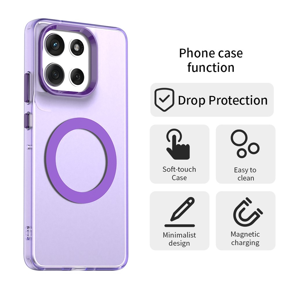 Candy MagSafe gél tok a Motorola Moto G86 5G-hez – lila