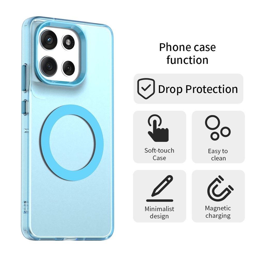 Candy MagSafe gél tok a Motorola Moto G86 5G-hez – kék