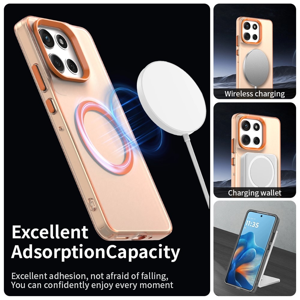 Candy MagSafe gél tok a Motorola Moto G86 5G-hez – narancssárga