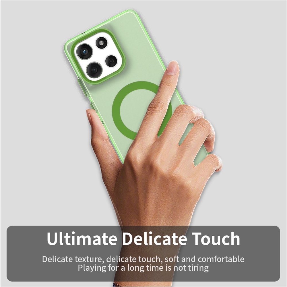Candy MagSafe gél tok a Motorola Moto G86 5G-hez – zöld