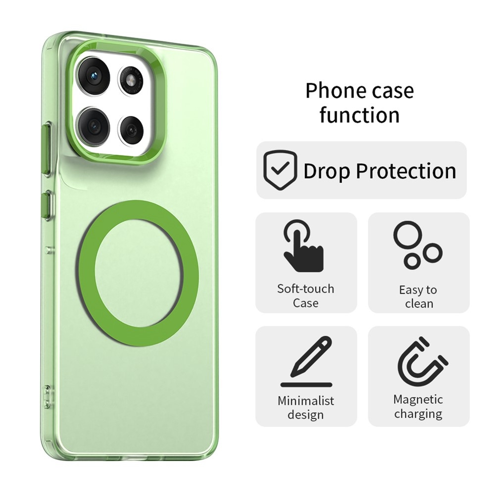 Candy MagSafe gél tok a Motorola Moto G86 5G-hez – zöld