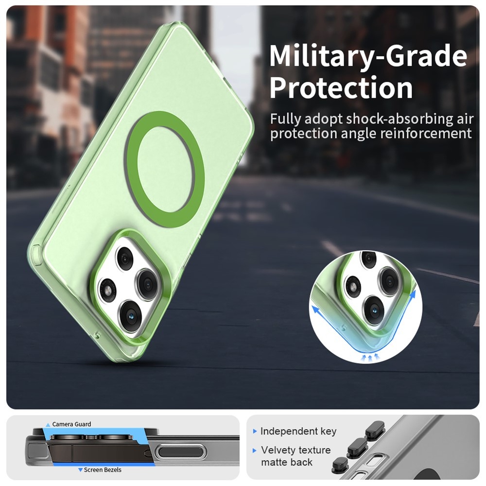 Candy MagSafe gél tok a Motorola Moto G86 5G-hez – zöld