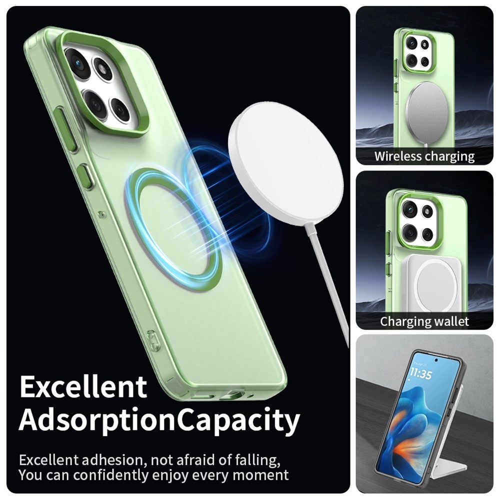 Candy MagSafe gél tok a Motorola Moto G86 5G-hez – zöld
