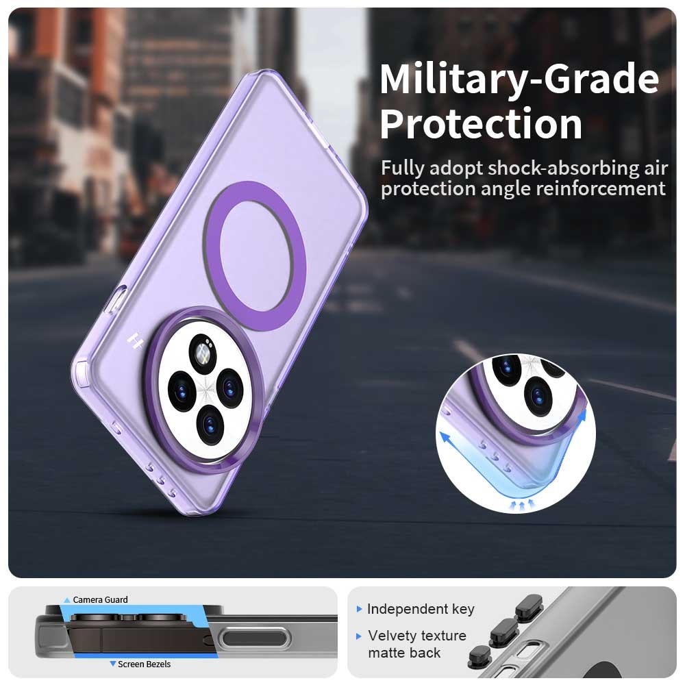 Candy zselés tok MagSafe OnePlus 13-hoz - lila