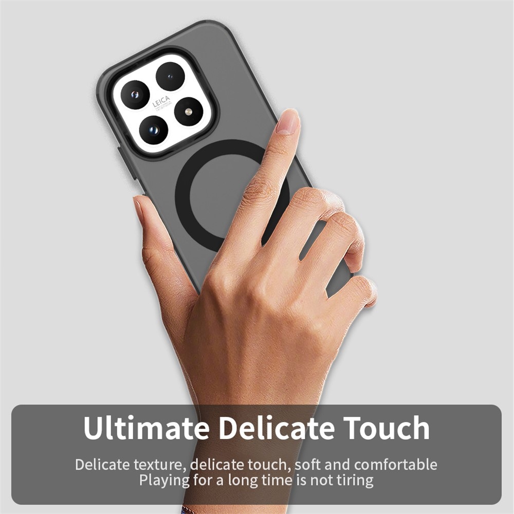 Candy zselés tok MagSafe-vel a Xiaomi 17-hez - fekete