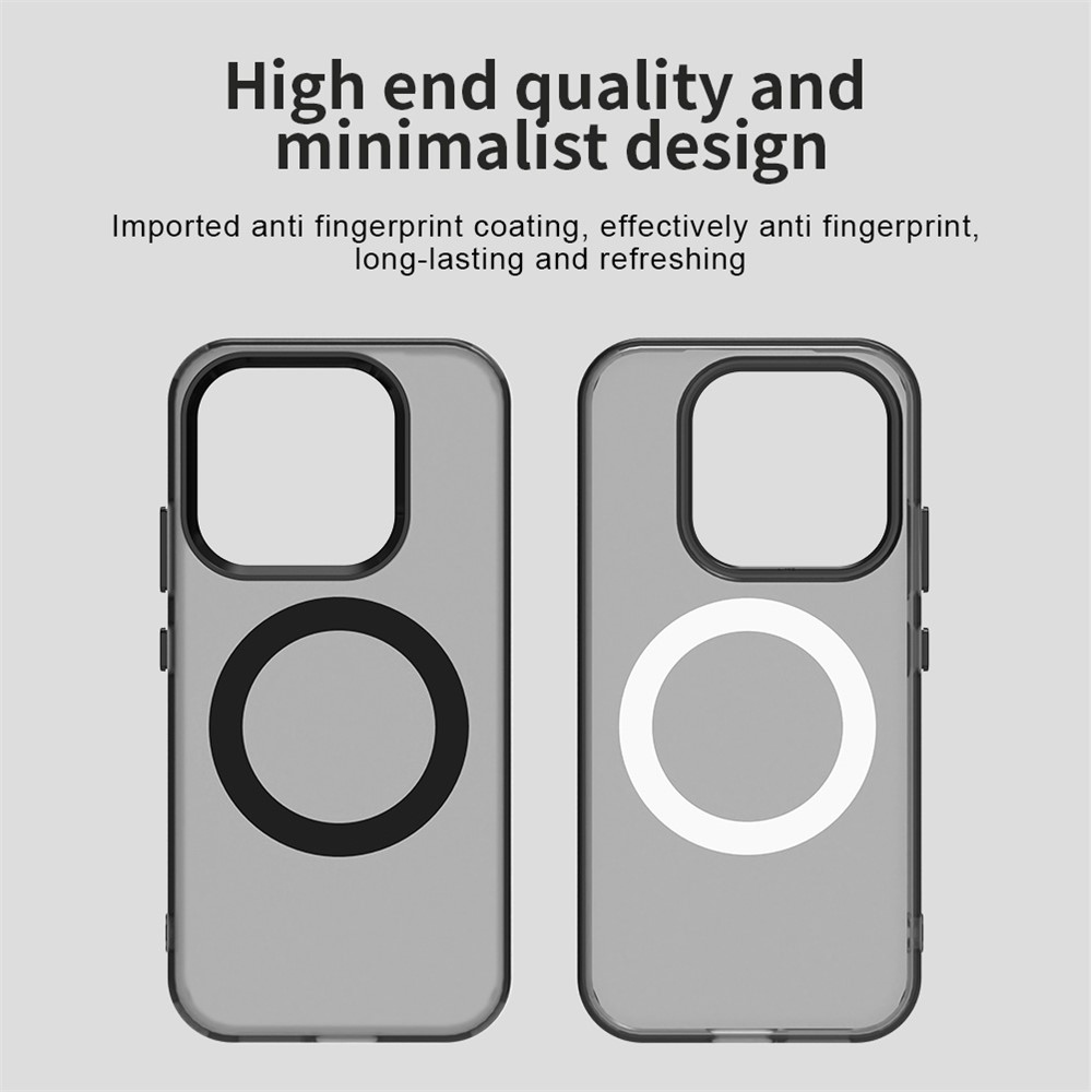 Candy zselés tok MagSafe-vel a Xiaomi 17-hez - fekete