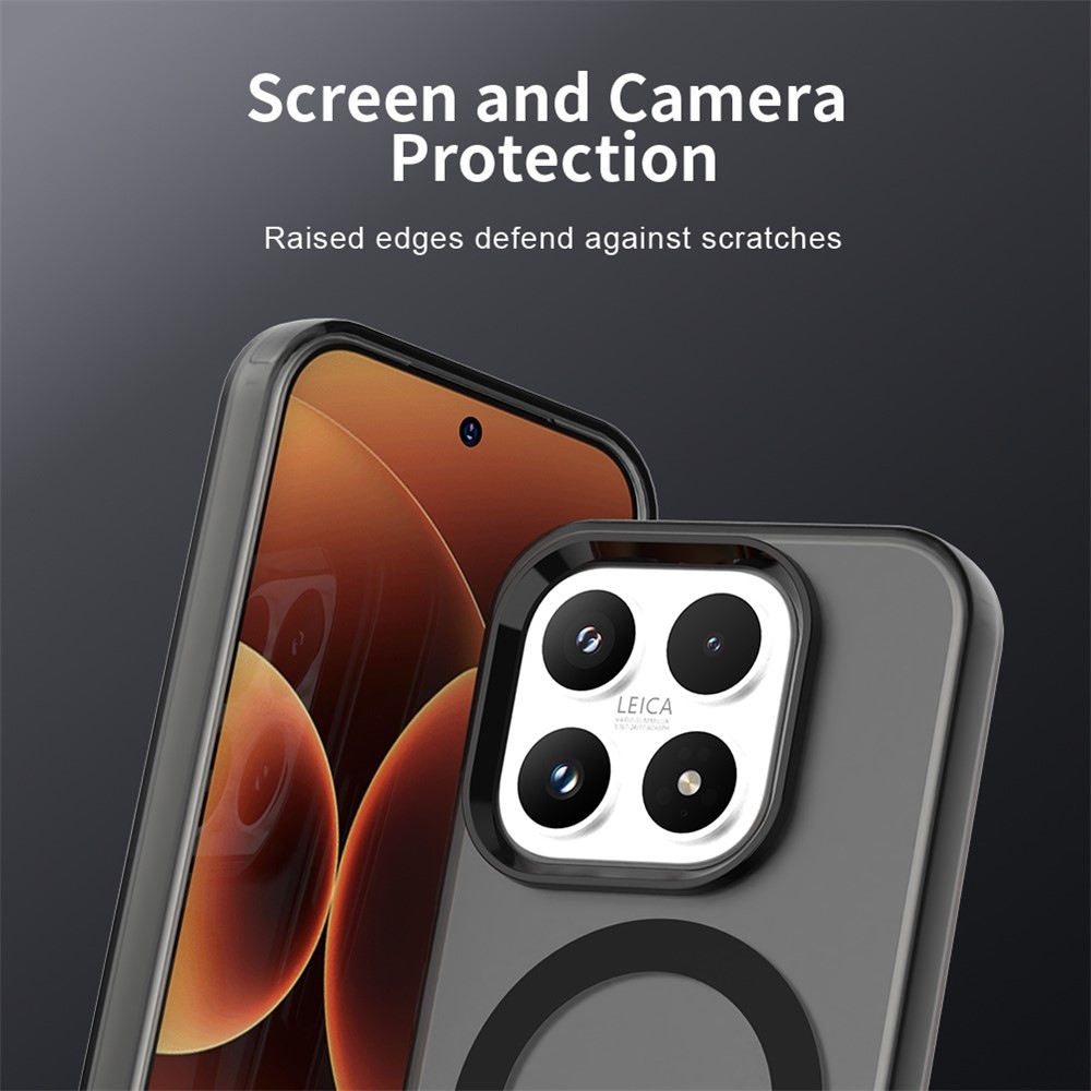 Candy zselés tok MagSafe-vel a Xiaomi 17-hez - fekete