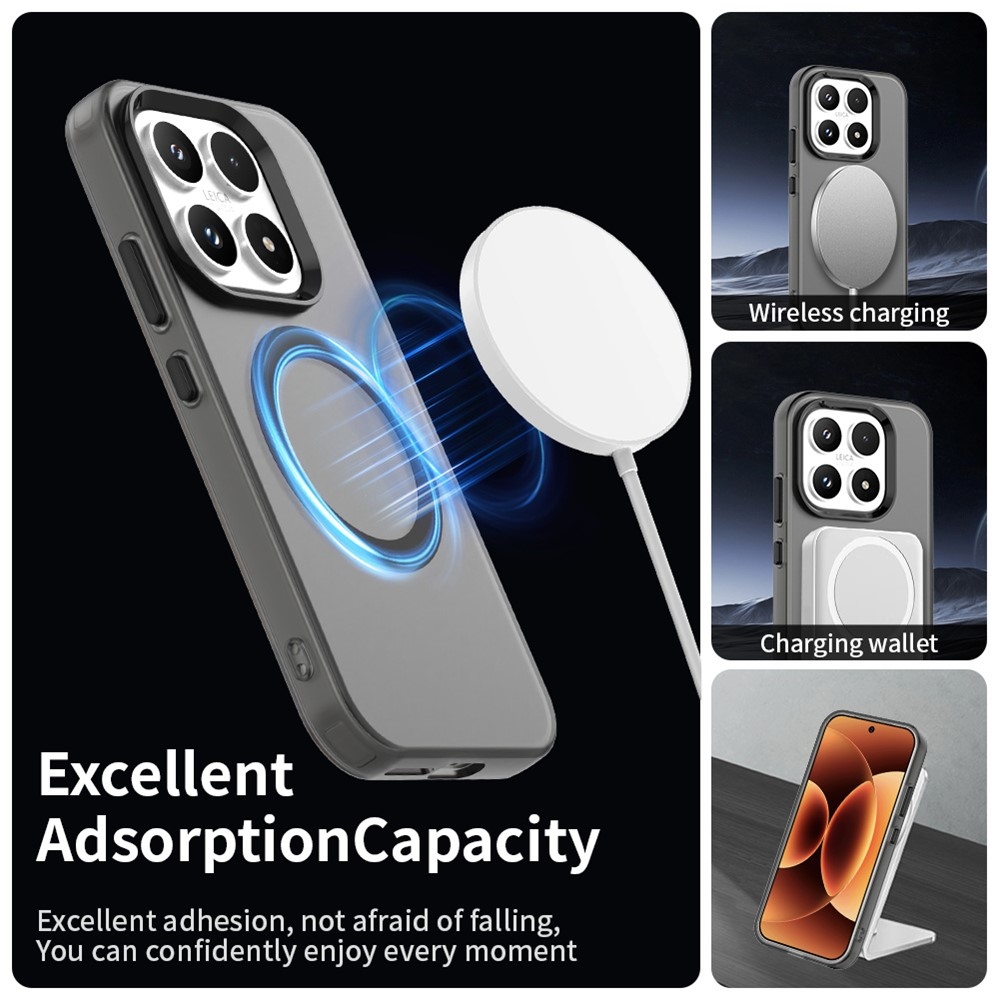 Candy zselés tok MagSafe-vel a Xiaomi 17-hez - fekete