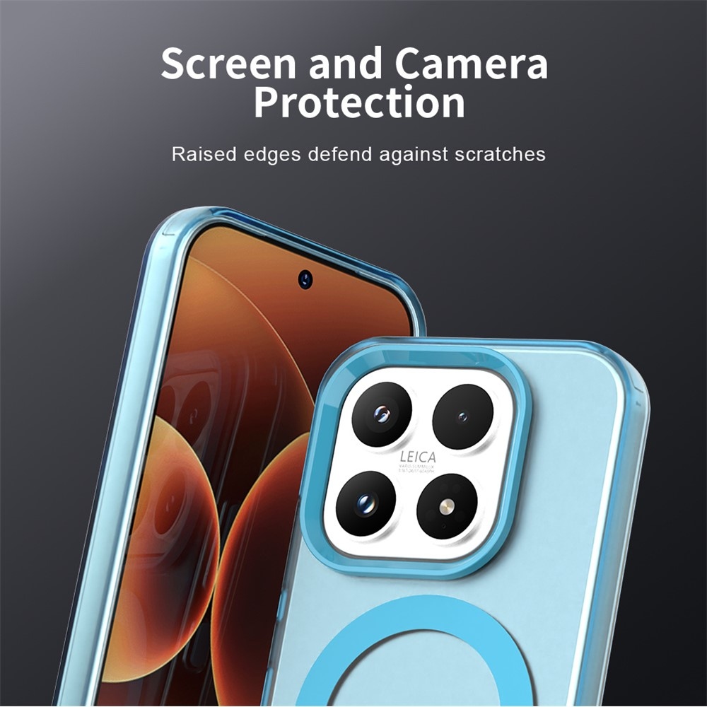 Candy zselés tok MagSafe-vel a Xiaomi 17-hez - kék