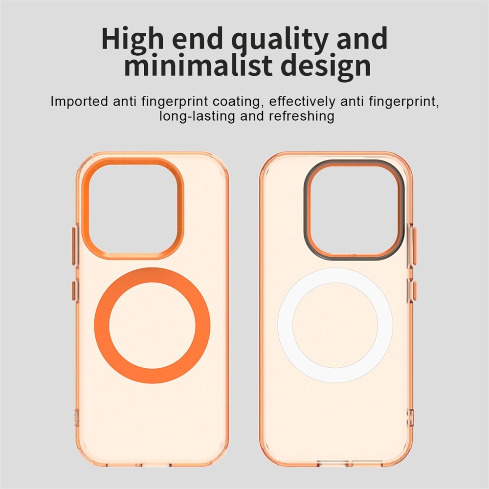 Candy zselés tok MagSafe-vel a Xiaomi 17-hez - narancssárga