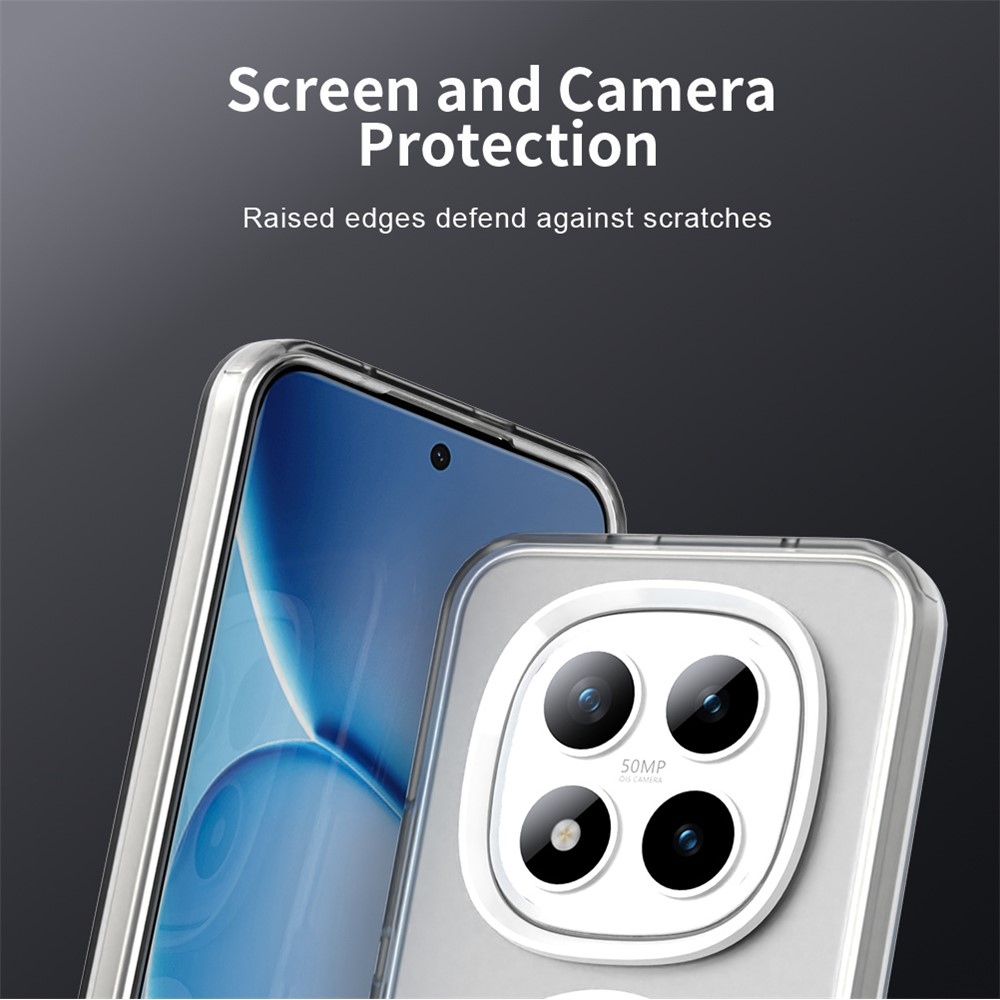 Candy zselés tok MagSafe-val a Xiaomi Redmi Note 15 Pro+ 5G/Xiaomi Poco M8 Pro 5G számára - fehér