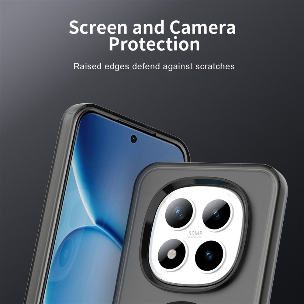 Candy zselés tok MagSafe-val a Xiaomi Redmi Note 15 Pro+ 5G/Xiaomi Poco M8 Pro 5G számára - fekete