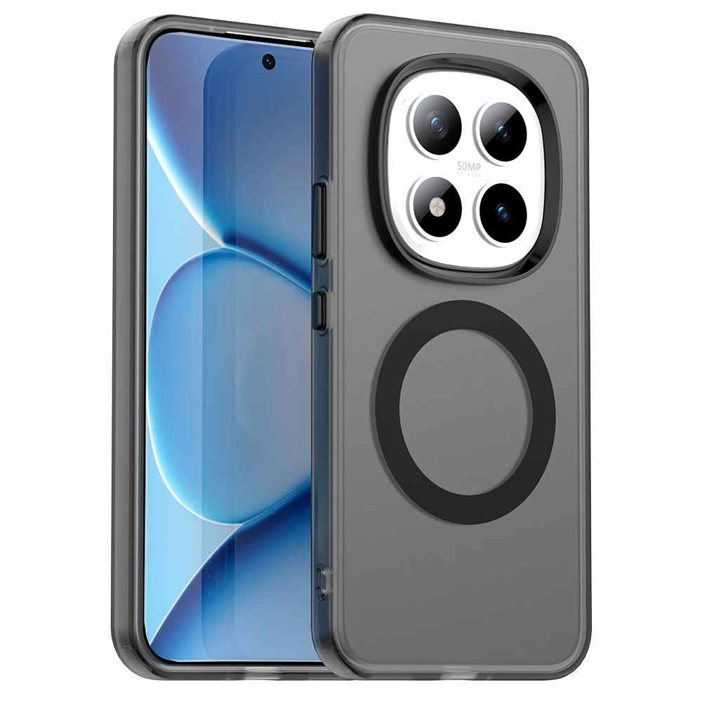 Candy zselés tok MagSafe-val a Xiaomi Redmi Note 15 Pro+ 5G/Xiaomi Poco M8 Pro 5G számára - fekete