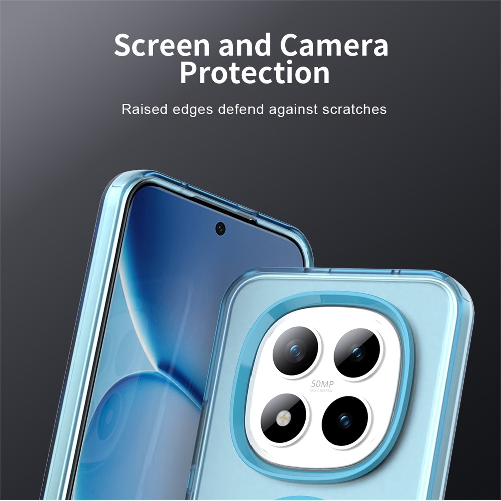 Candy zselés tok MagSafe-val a Xiaomi Redmi Note 15 Pro+ 5G/Xiaomi Poco M8 Pro 5G számára - kék