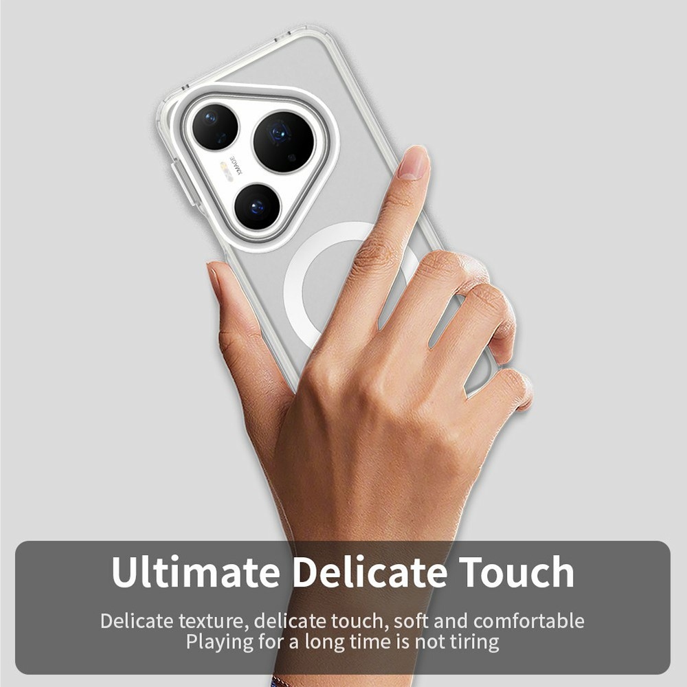 Candy gél tok MagSafe-fel Huawei Pura 80 Pro-hoz - fehér