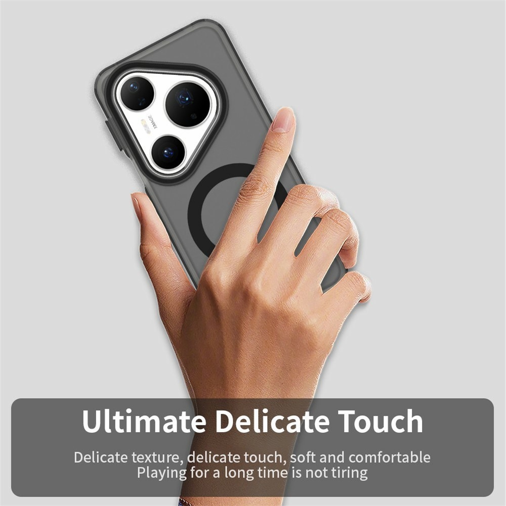 Candy gél tok MagSafe-fel Huawei Pura 80 Pro-hoz - fekete