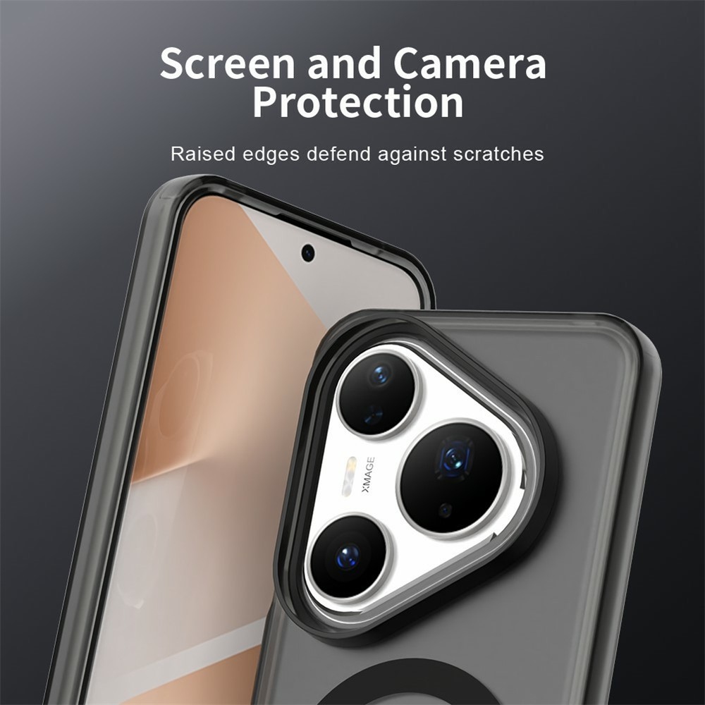 Candy gél tok MagSafe-fel Huawei Pura 80 Pro-hoz - fekete