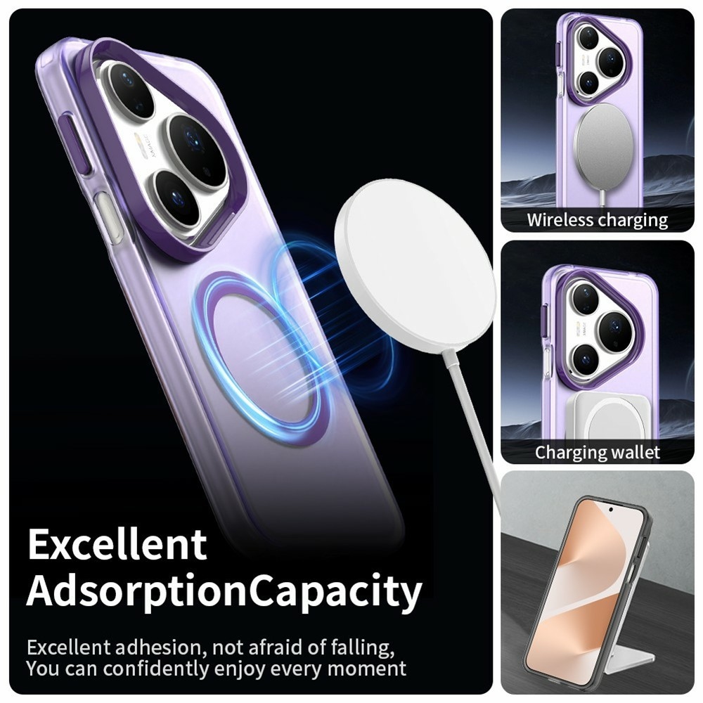 Candy gél tok MagSafe-fel Huawei Pura 80 Pro-hoz - lila