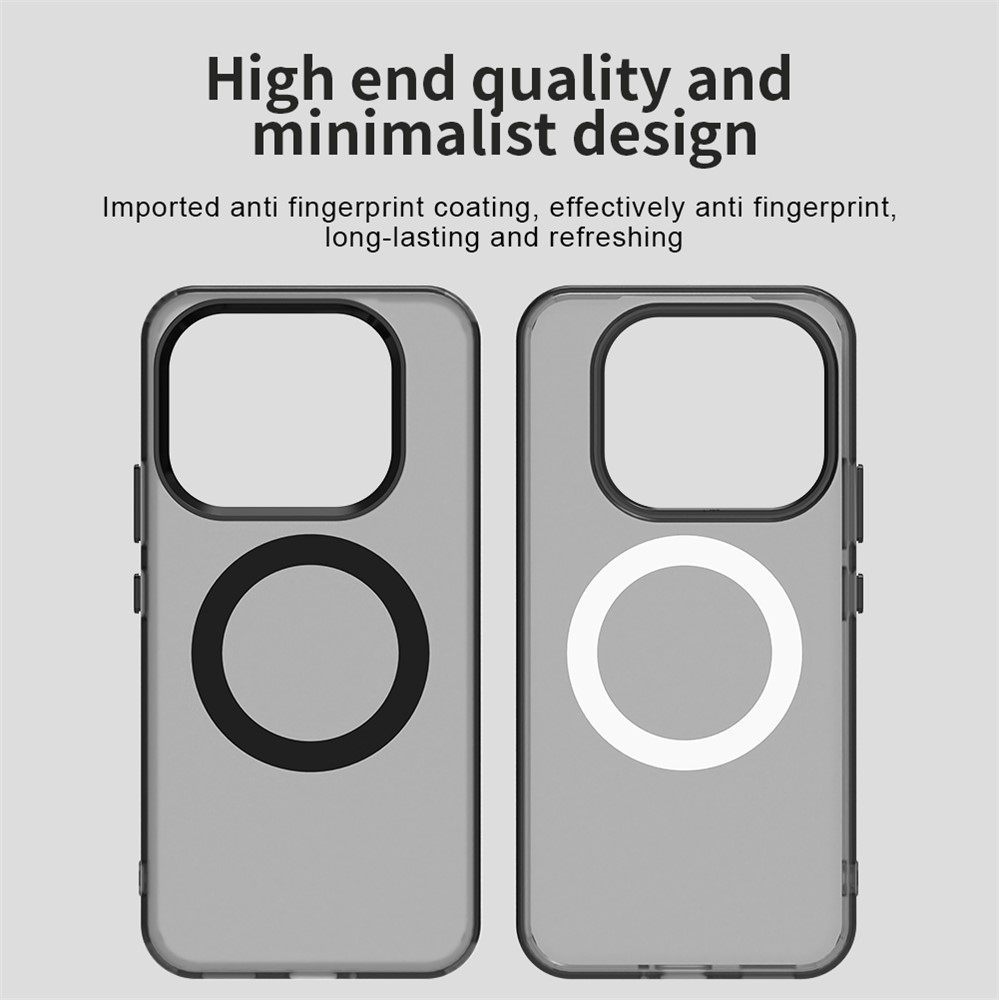 Candy zselés tok MagSafe-val a Xiaomi 15T Pro-n - fekete