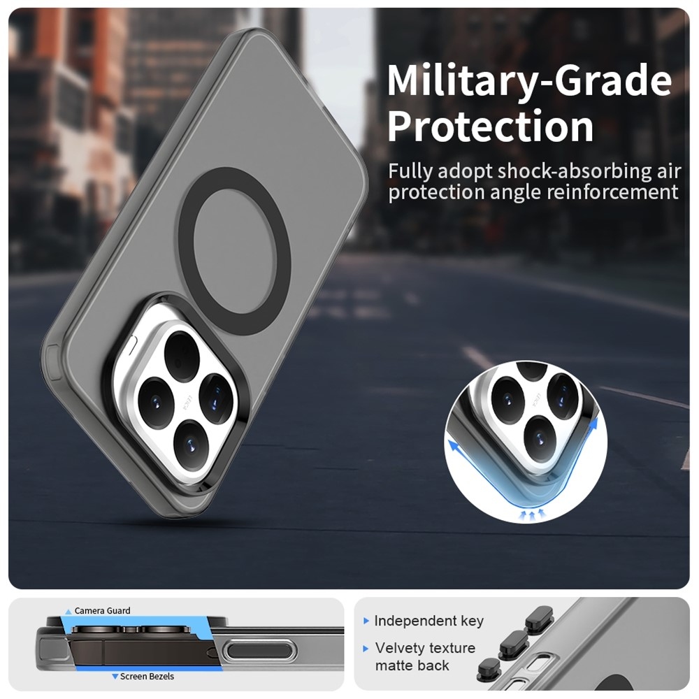 Candy zselés tok MagSafe-val a Xiaomi 15T Pro-n - fekete