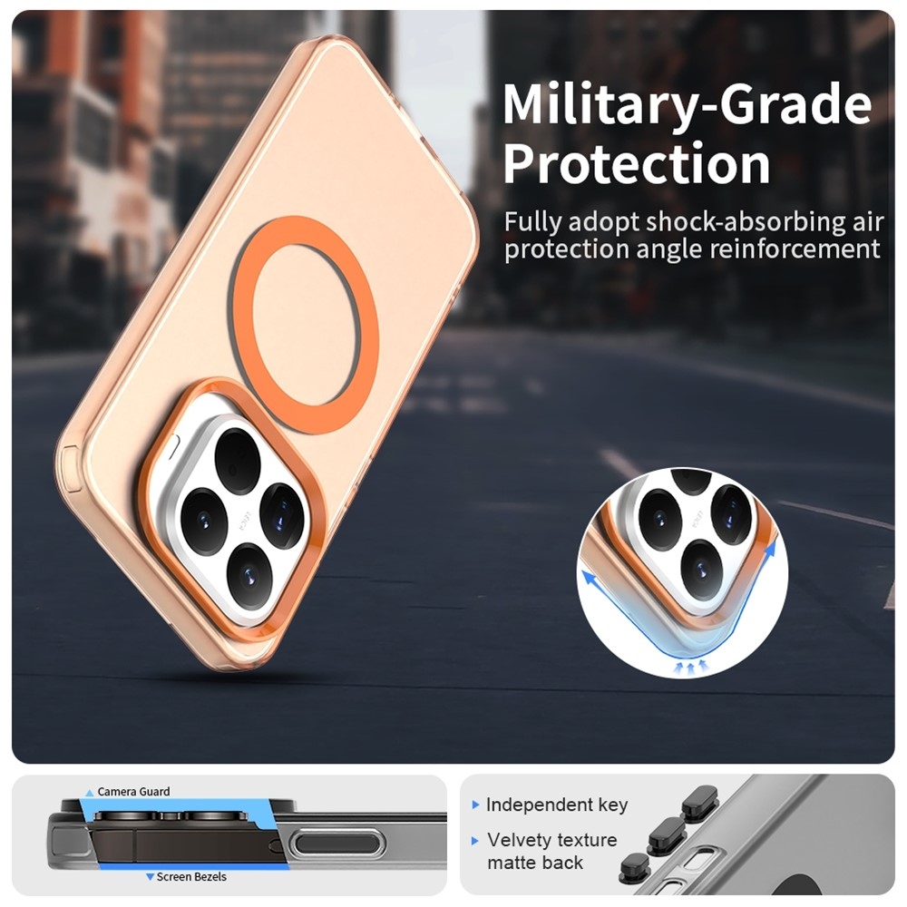 Candy zselés tok MagSafe-val Xiaomi 15T Pro - narancssárga