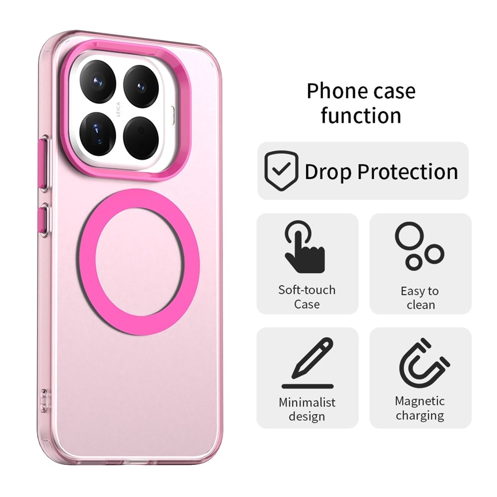 Candy zselés tok MagSafe-val a Xiaomi 15T Pro-n - rózsaszínű