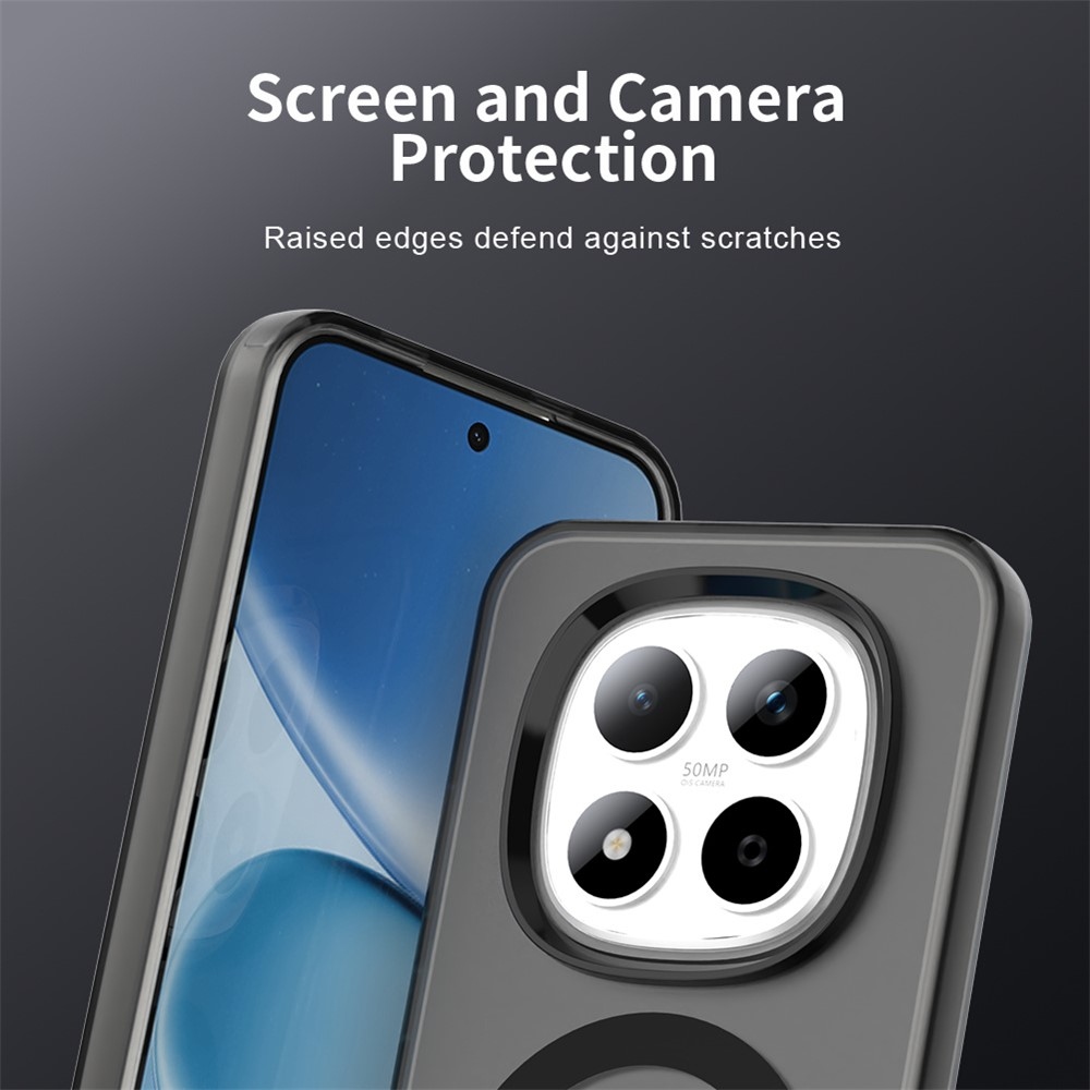 Candy zselés tok MagSafe-val Xiaomi Redmi Note 15 Pro 5G - fekete