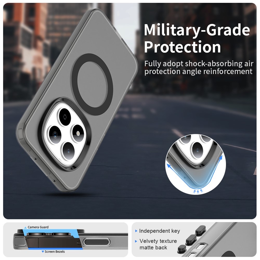 Candy zselés tok MagSafe-val Xiaomi Redmi Note 15 Pro 5G - fekete