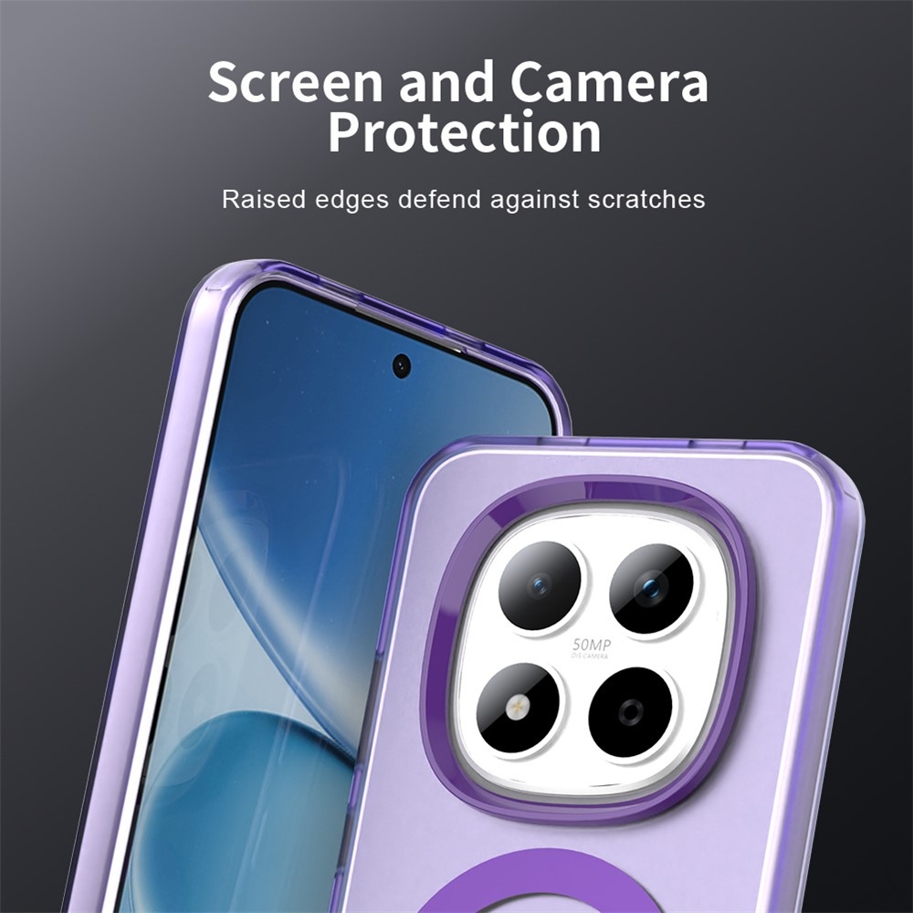 Candy zselés tok MagSafe-val Xiaomi Redmi Note 15 Pro 5G - lila