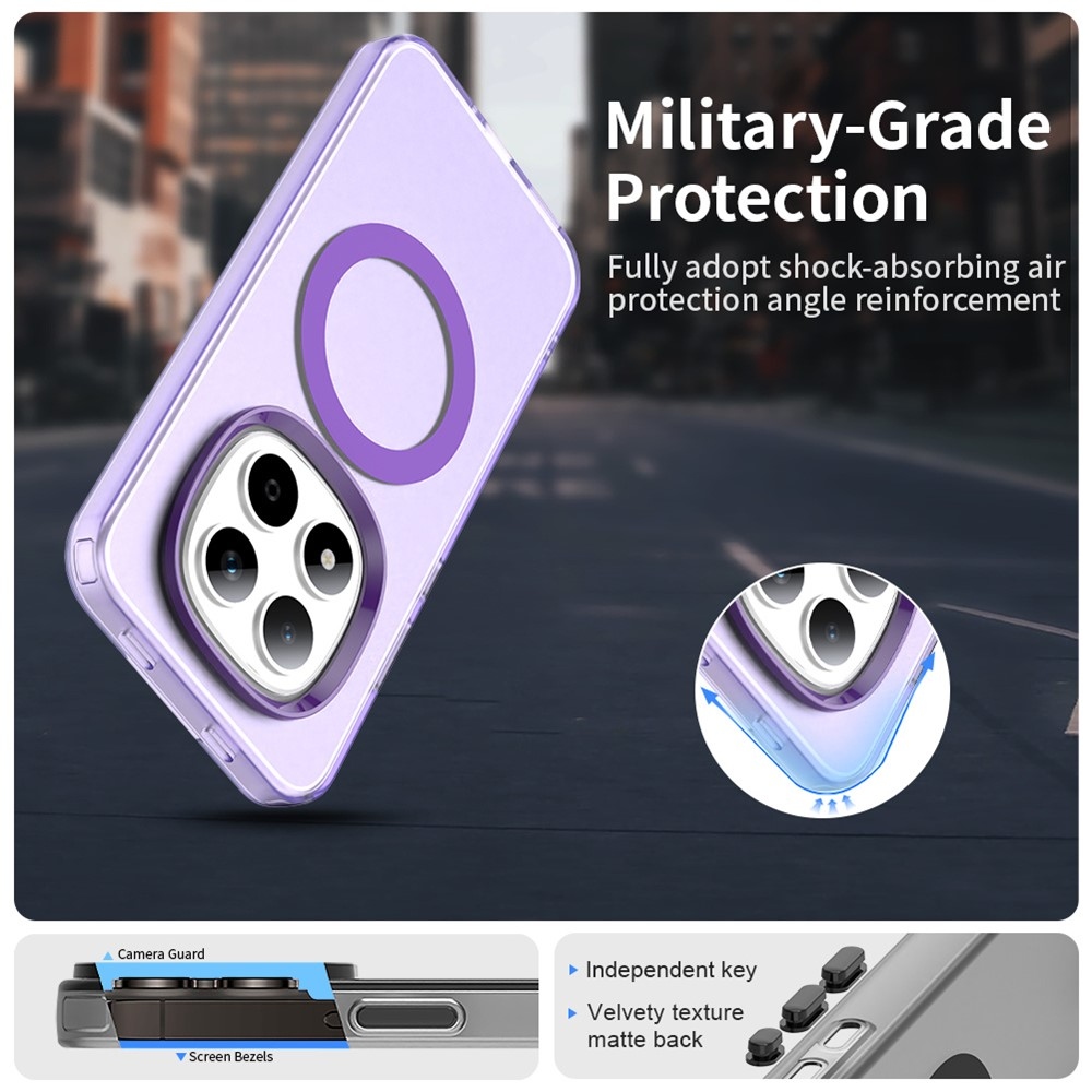 Candy zselés tok MagSafe-val Xiaomi Redmi Note 15 Pro 5G - lila