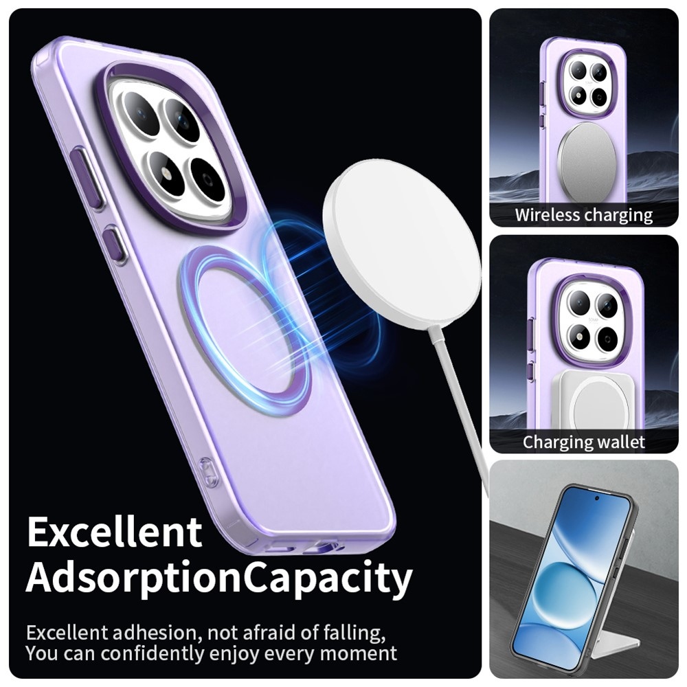 Candy zselés tok MagSafe-val Xiaomi Redmi Note 15 Pro 5G - lila