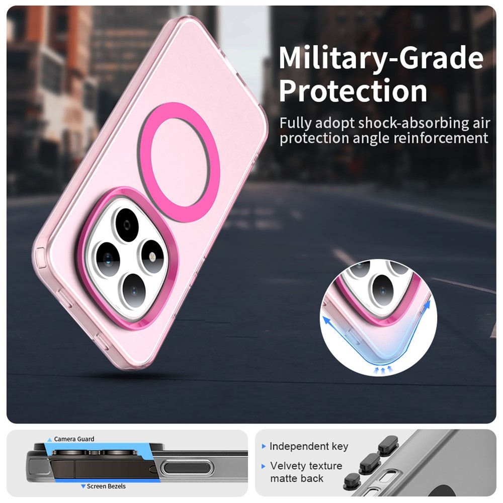 Candy zselés tok MagSafe-val a Xiaomi Redmi Note 15 Pro 5G-n - rózsaszínű